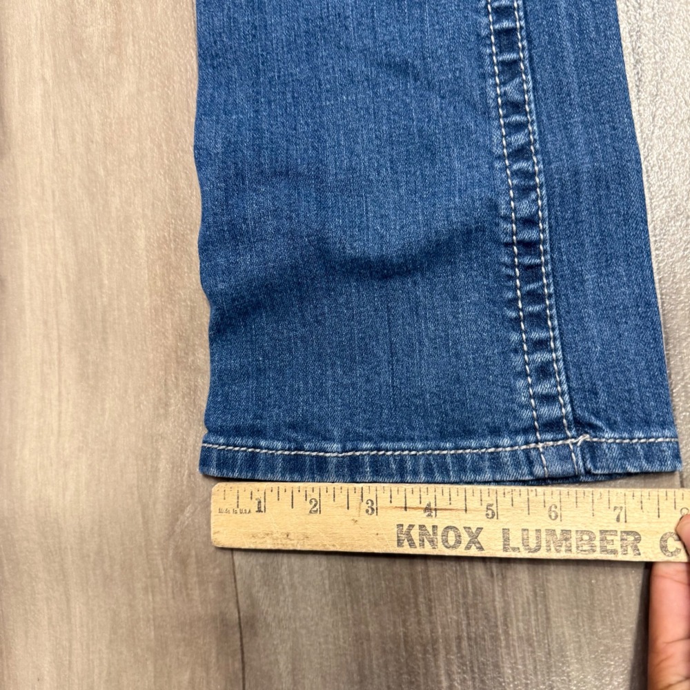 Mudd Womens Y2K Low Rise Flare Jeans Dark Wash Denim Size 11 BFM2002X